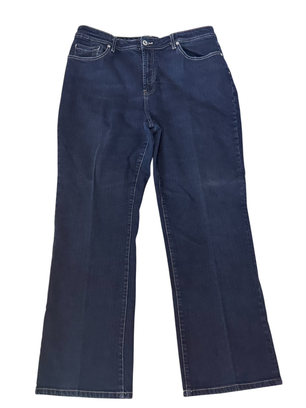 Chico’s Platinum Dark Blue Women's Bootcut Jeans Size 2.5 Short